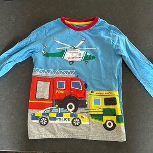 Boys Mini Boden long sleeve appliquéd shirt